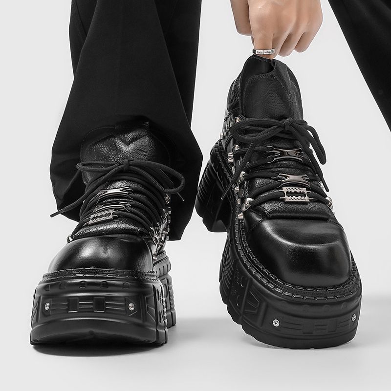 Men'S Shoes Increase Height - New Gothic Punk Men's Platform Shoes