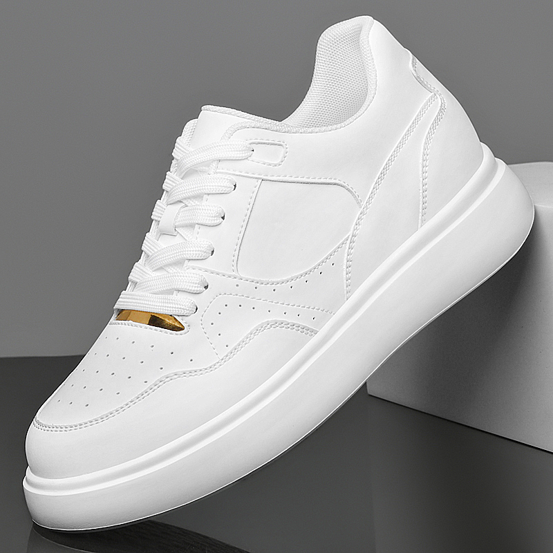 Men Solid Faux Leather Skate S - Men'S Shoes Increase Height ulasan dan harga