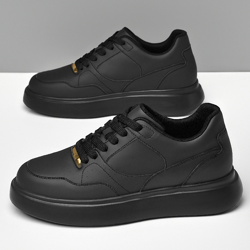 Men Solid Faux Leather Skate S - Men'S Shoes Increase Height ulasan dan harga